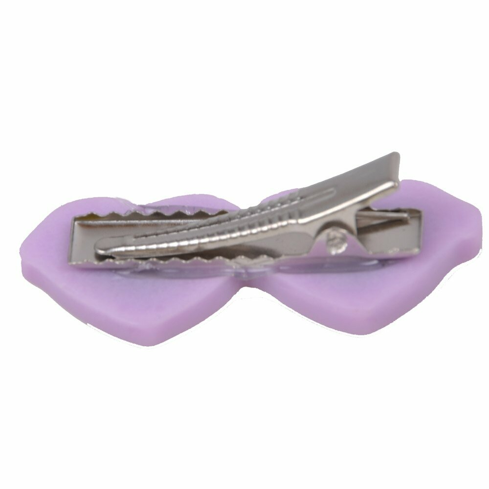 Hair clip for dogs - purple dog sunglasses