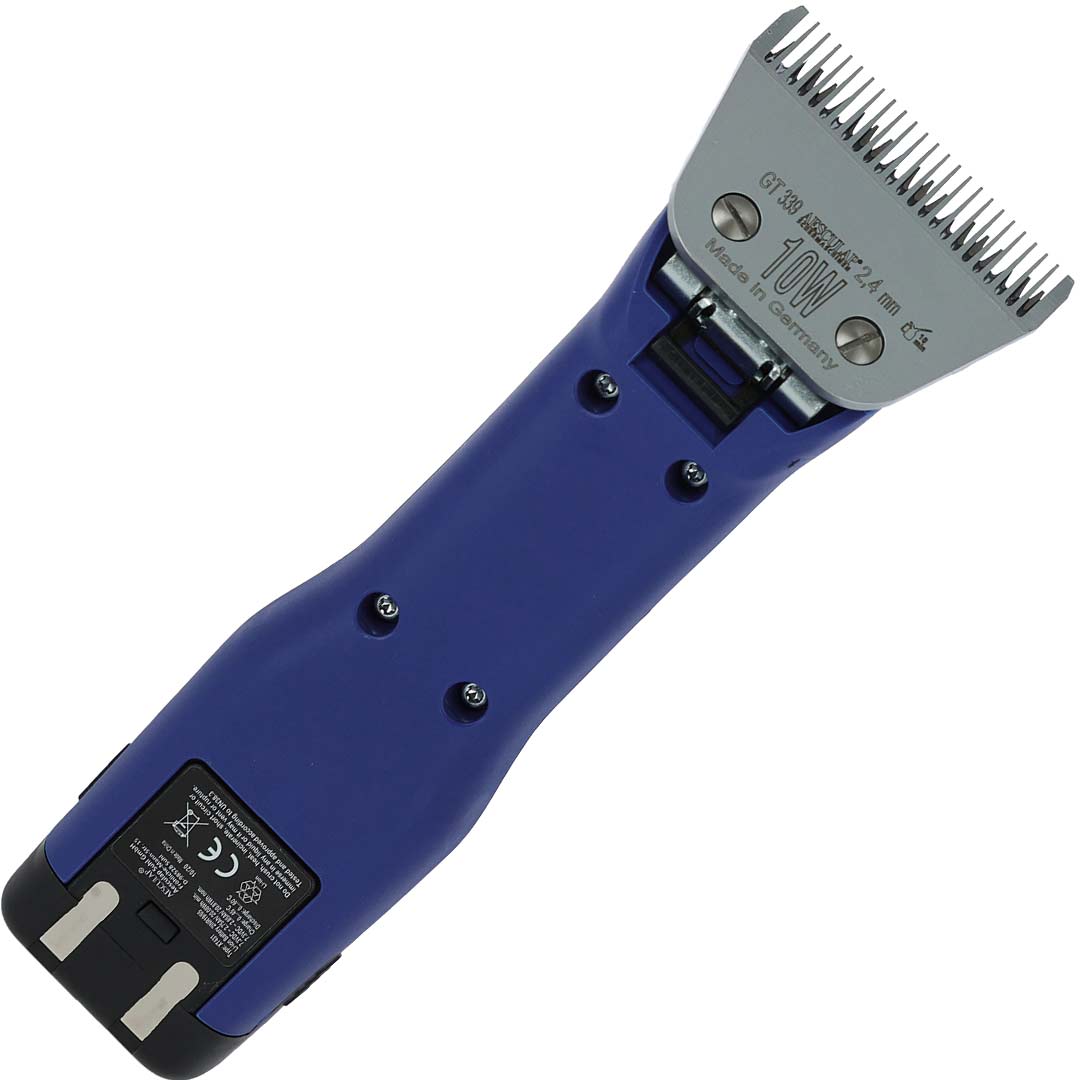Night blue Aesculap Durati Horse battery clipper with Snap On blade system