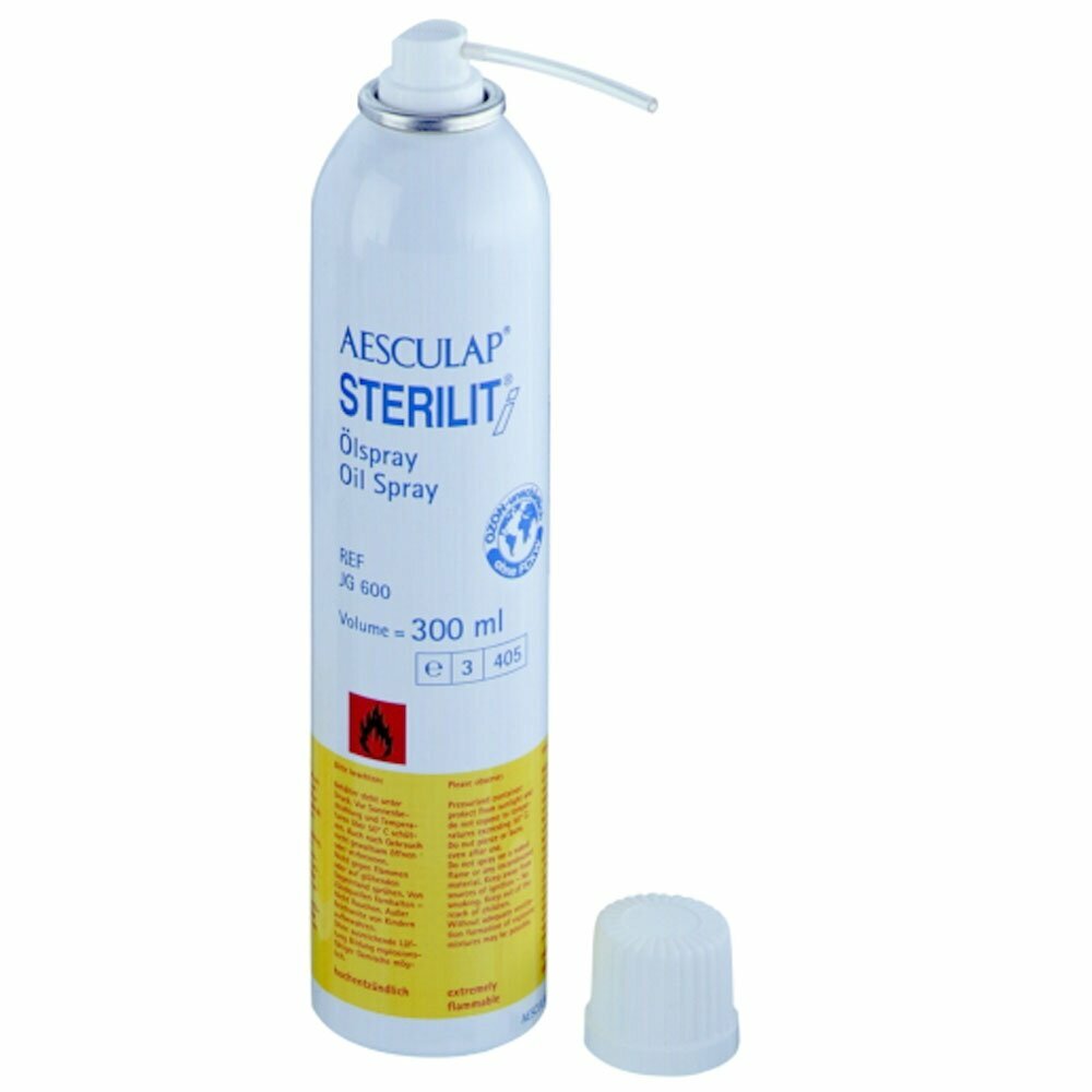 Oil and cooling spray for blades and scissors