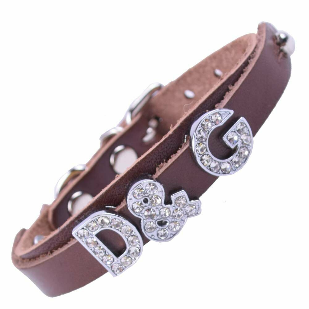 Create your individual cat collar Name collar with rhinestone letters and rhinestone motives
