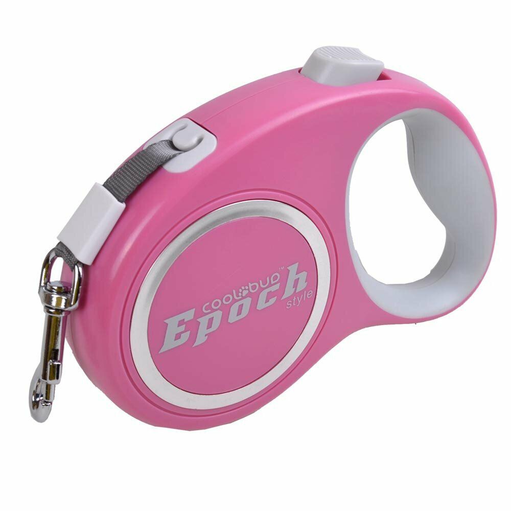 Roll dog leash Small with 3 meters for dogs up to 20 kg Pink