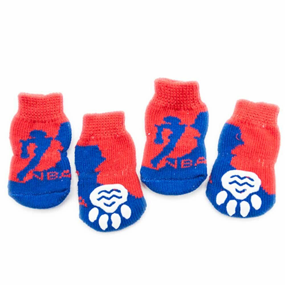 Dog socks - sport socks NBA Baseketball red blue