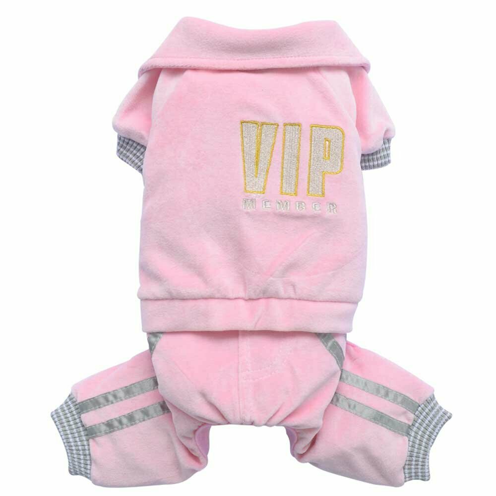 www.doggy-dolly.de pink jogger for dogs of VIP DoggyDolly dog fashions