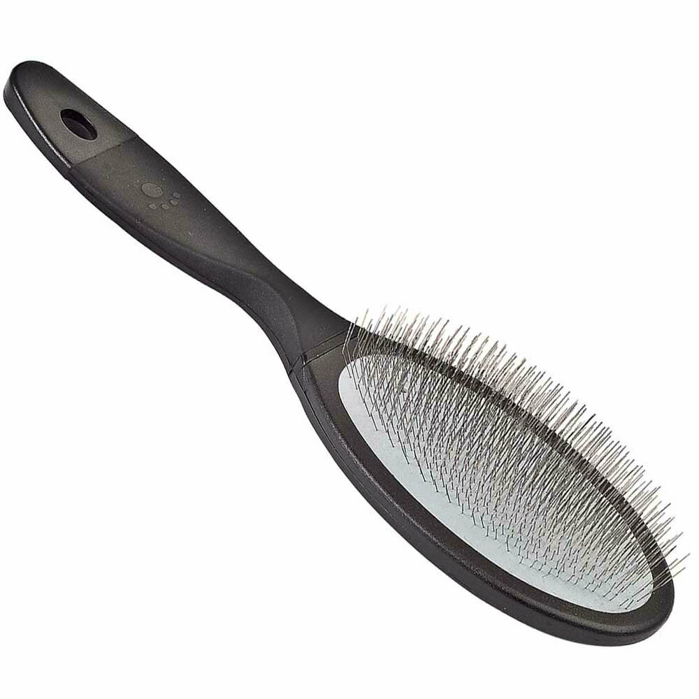 Left-handed luxurious slicker brush with pins 1.8 cm small