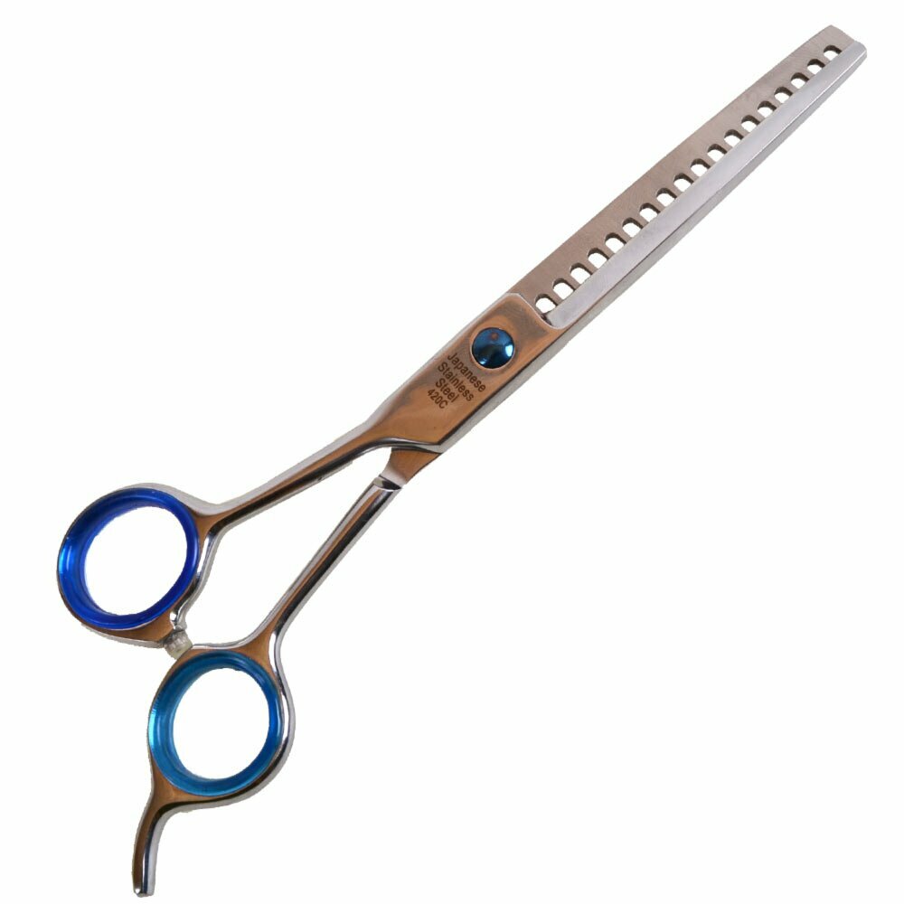 Left-handed modeling scissors for dog grooming