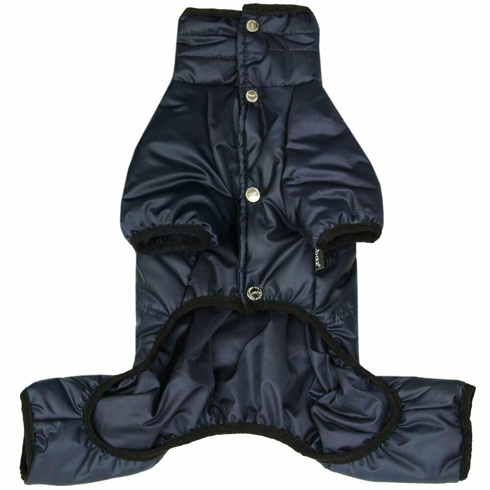 Navy blue snowsuit for dogs - the extra warm dog clothes