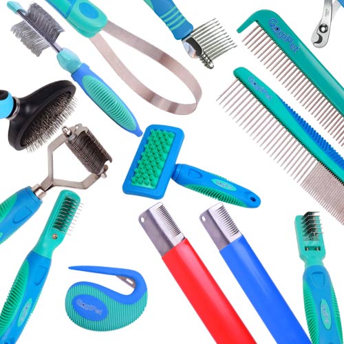 Dog brushes, cat brushes and grooming tools for pets