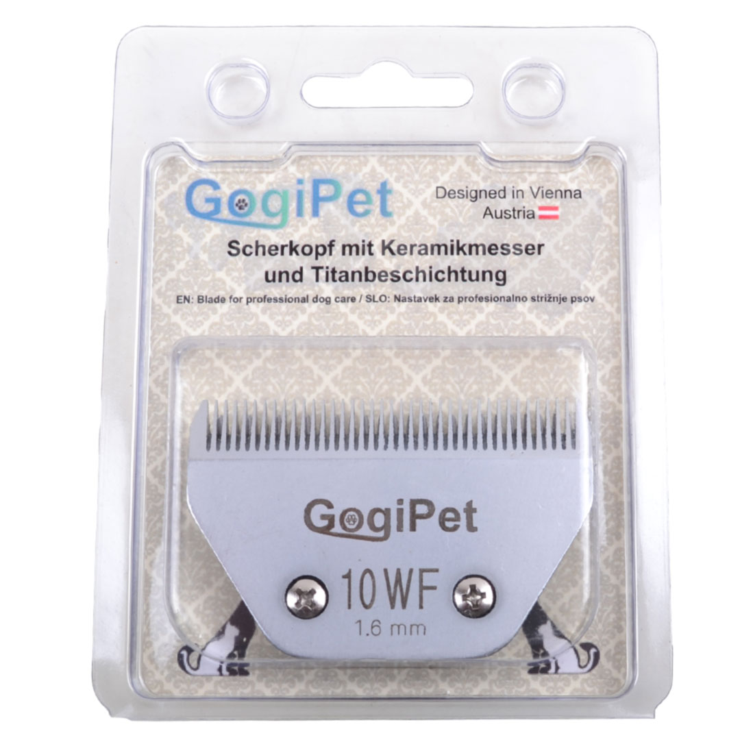 Steel blade from GogiPet extra wide for Andis, Wahl, Aesculap Fav5, Oster, Heiniger Saphir, Heiniger Opal, Optimum, GogiPet, Thrive, Moser, AGC and all clippers with the standard blade system.