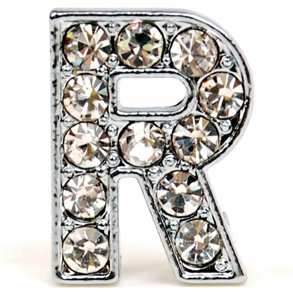R rhinestone letter with 14 mm