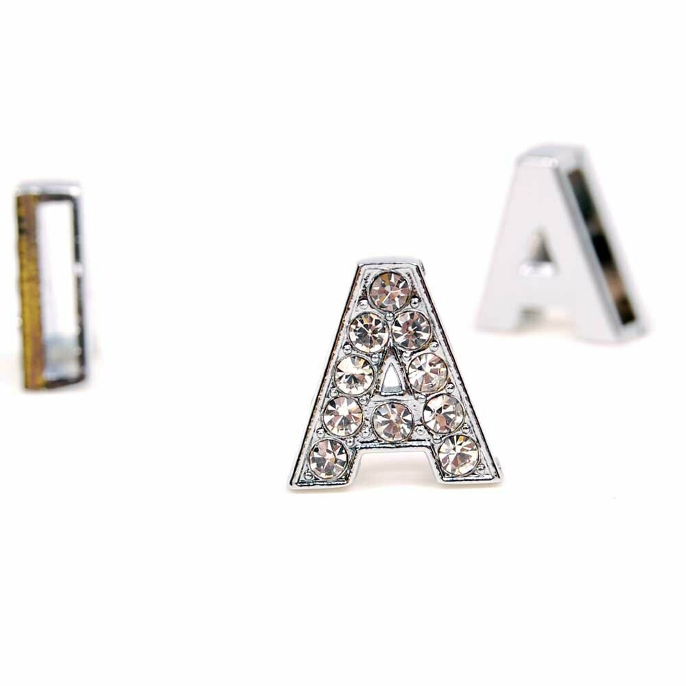 A rhinestone letter with 14 mm