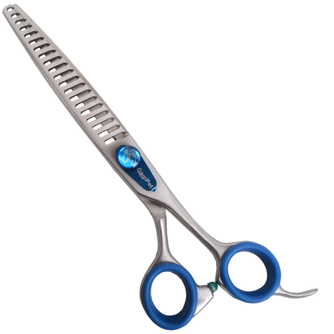 Thinning scissors made of Japanese steel with 18 cm from GogiPet® coarse