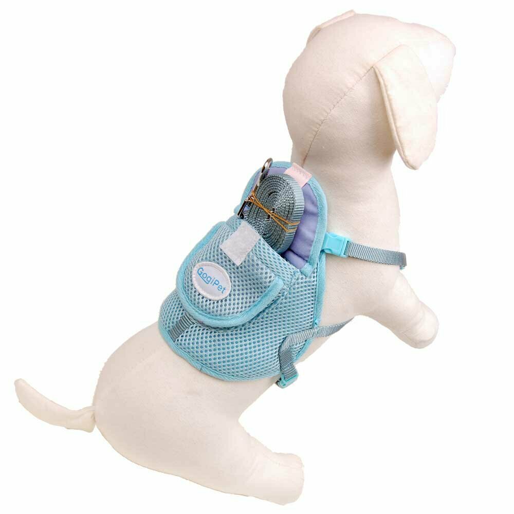 Backpack harness light blue southeast of GogiPet ®
