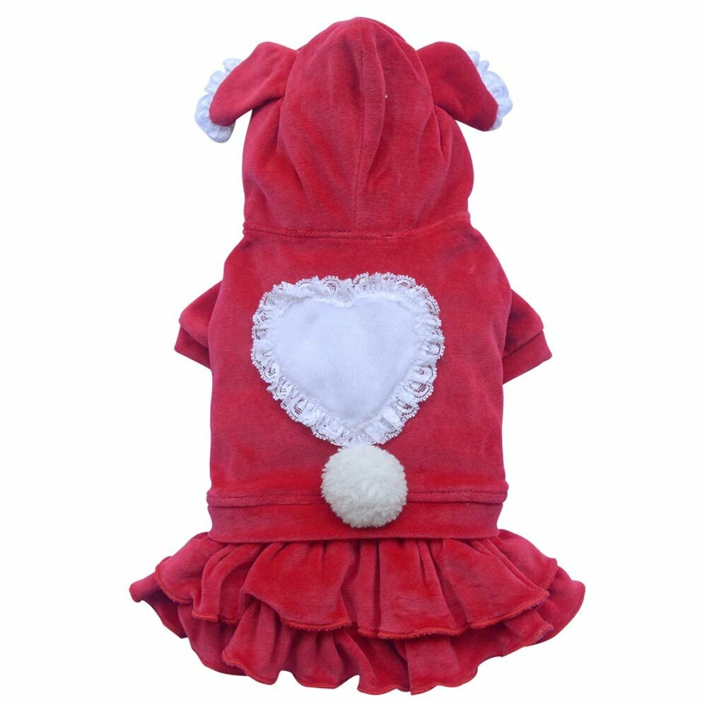 Red Bunny costume for dogs by DoggyDolly DRF006