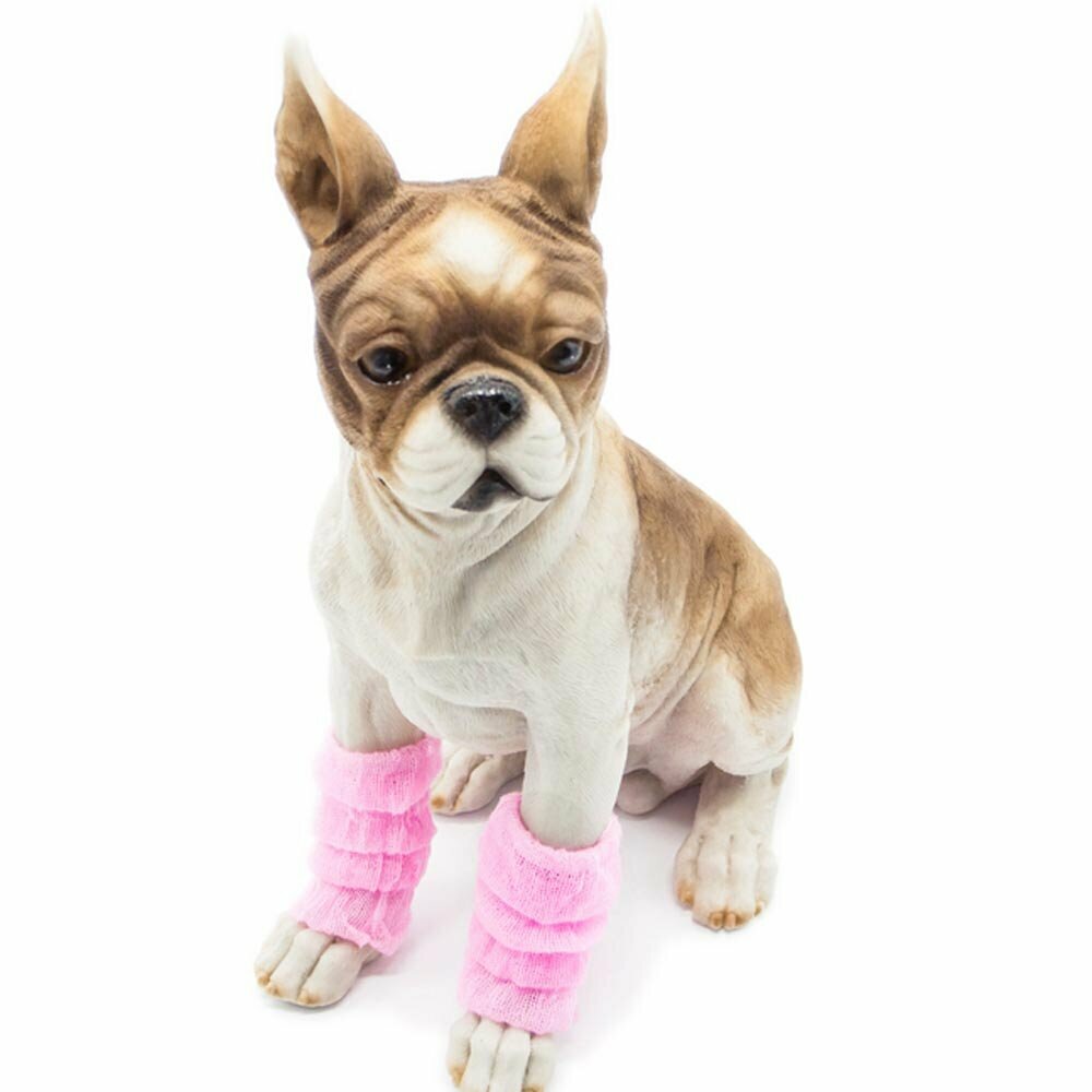 Beautiful leg warmers for dogs Pink Liily
