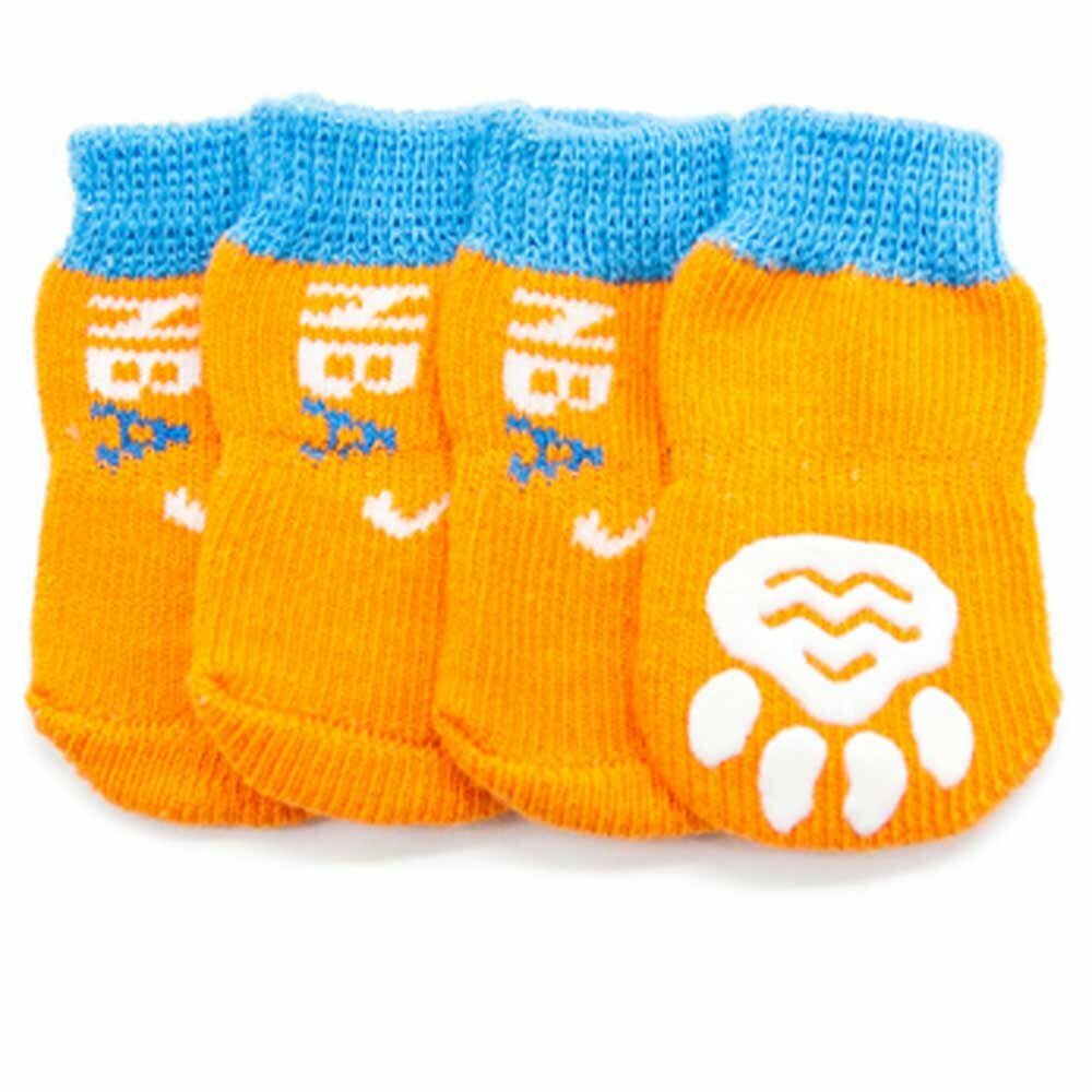 4 Dog socks with slip-resistant coating by GogiPet