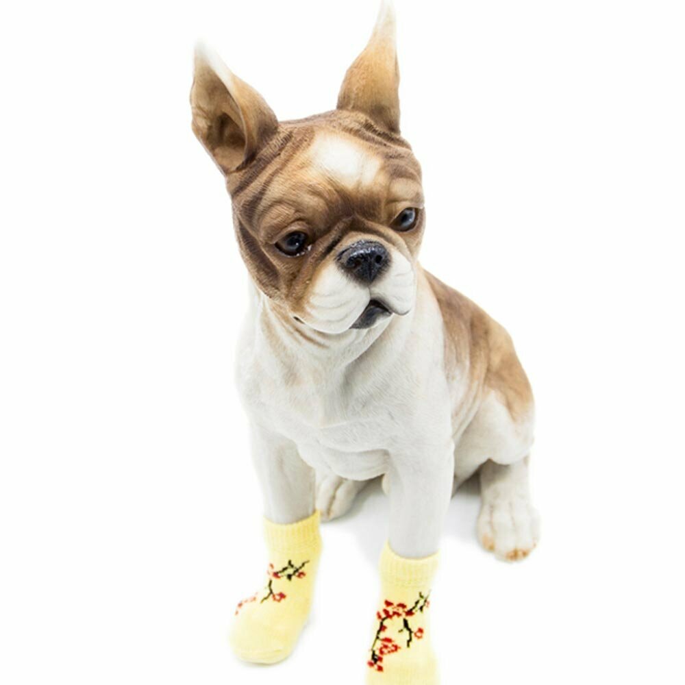 High quality dog socks by GogiPet yellow
