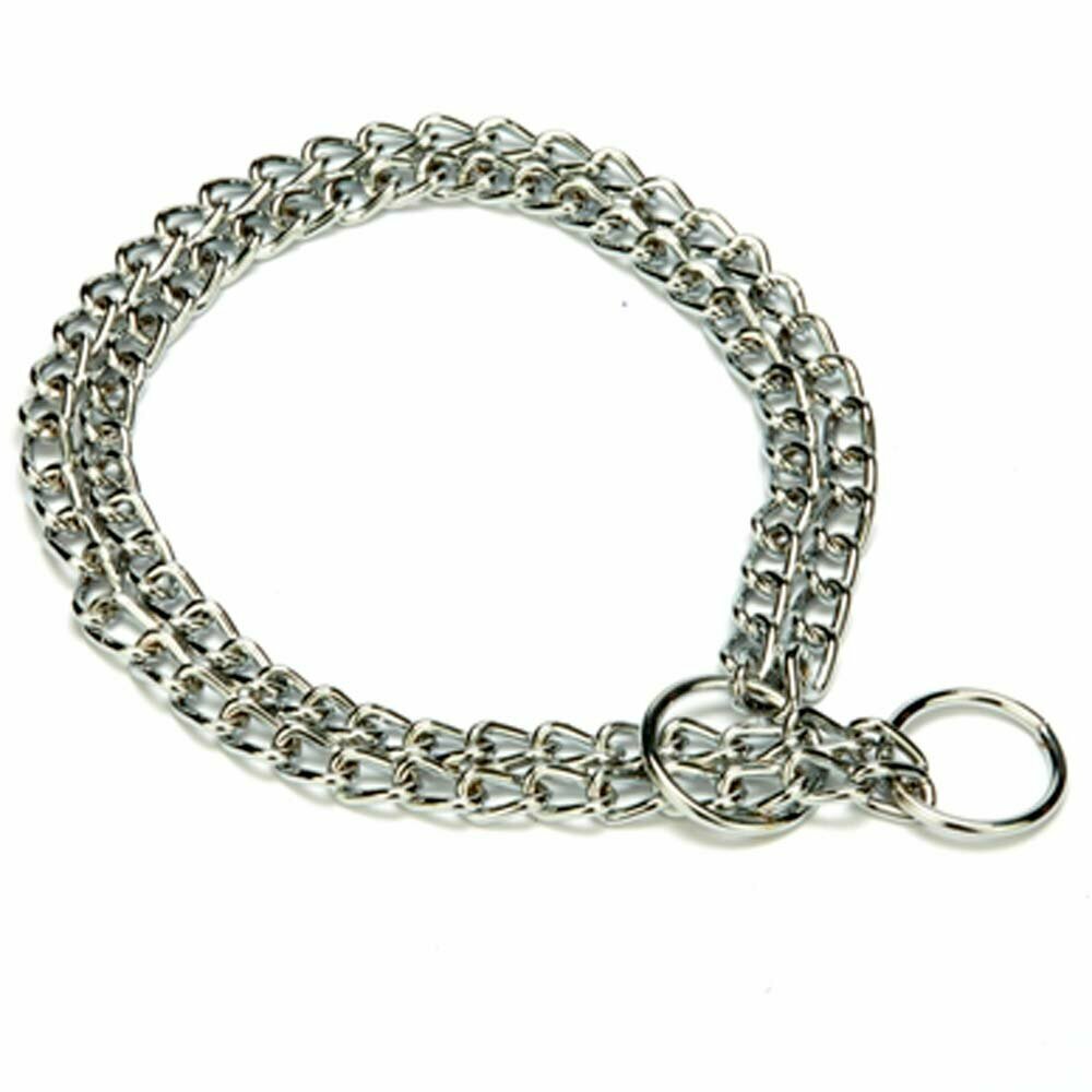 Double row dog necklace 2,5 x 50 cm