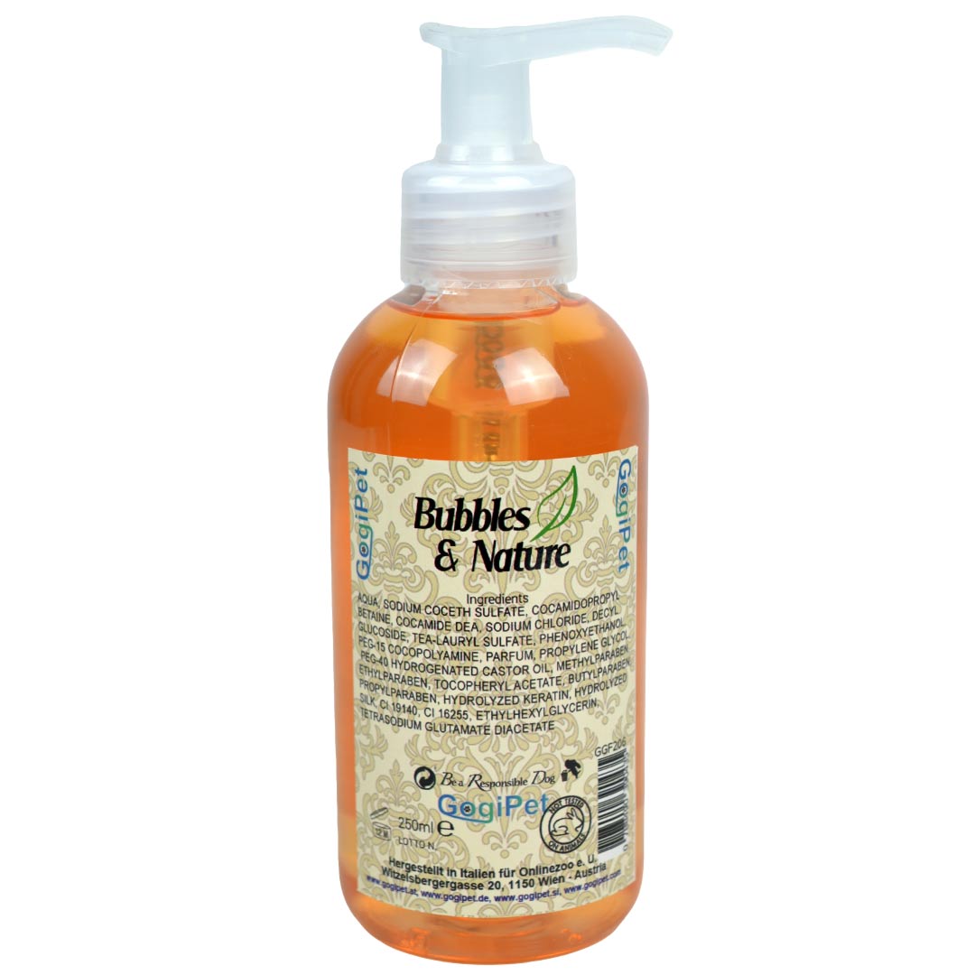Dog Shampoo for Black Dogs by GogiPet Bubbles & Nature - Super Black Dog Shampoo for Black Dog Breeds