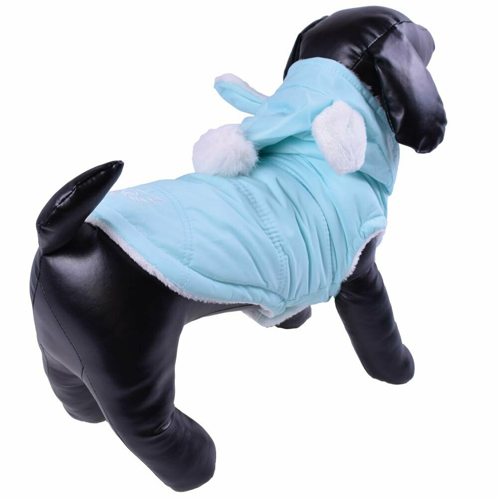 Lovely blue dog anorak - warm dog clothes