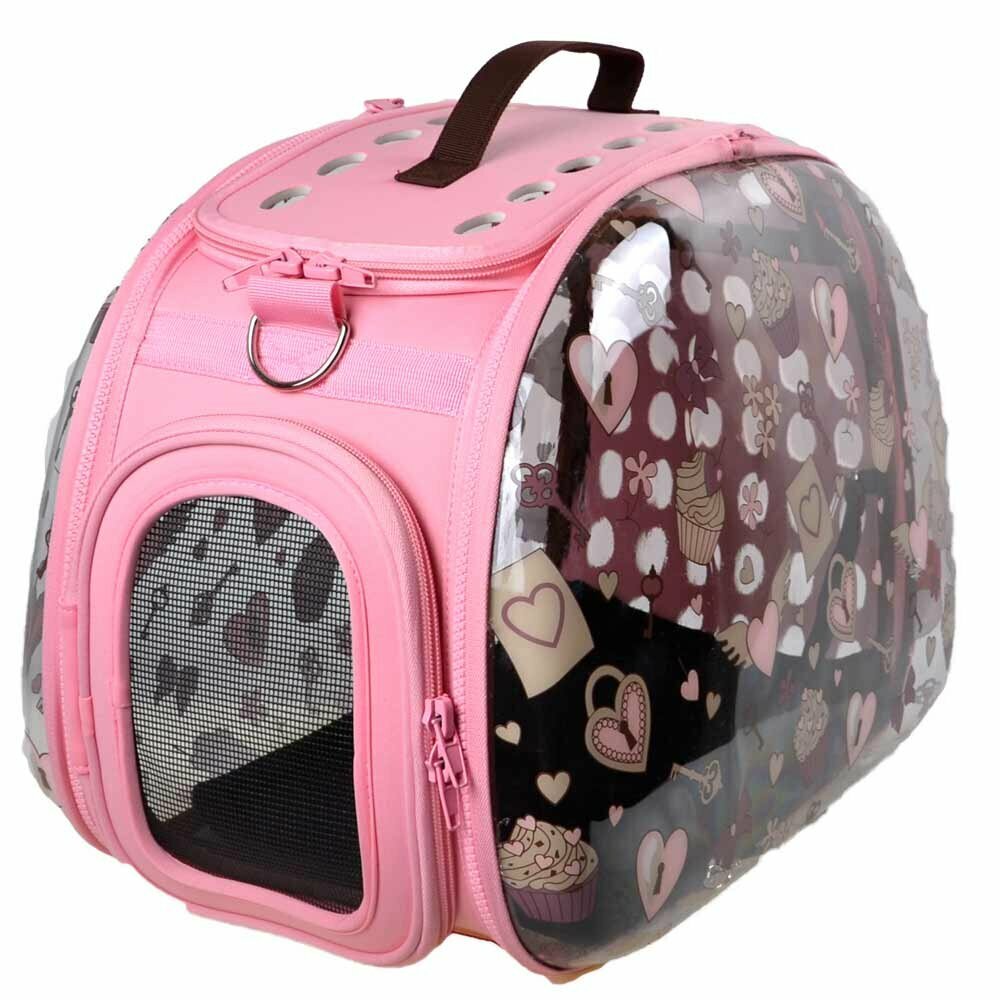 Pink pet carrier recommended by GogiPet