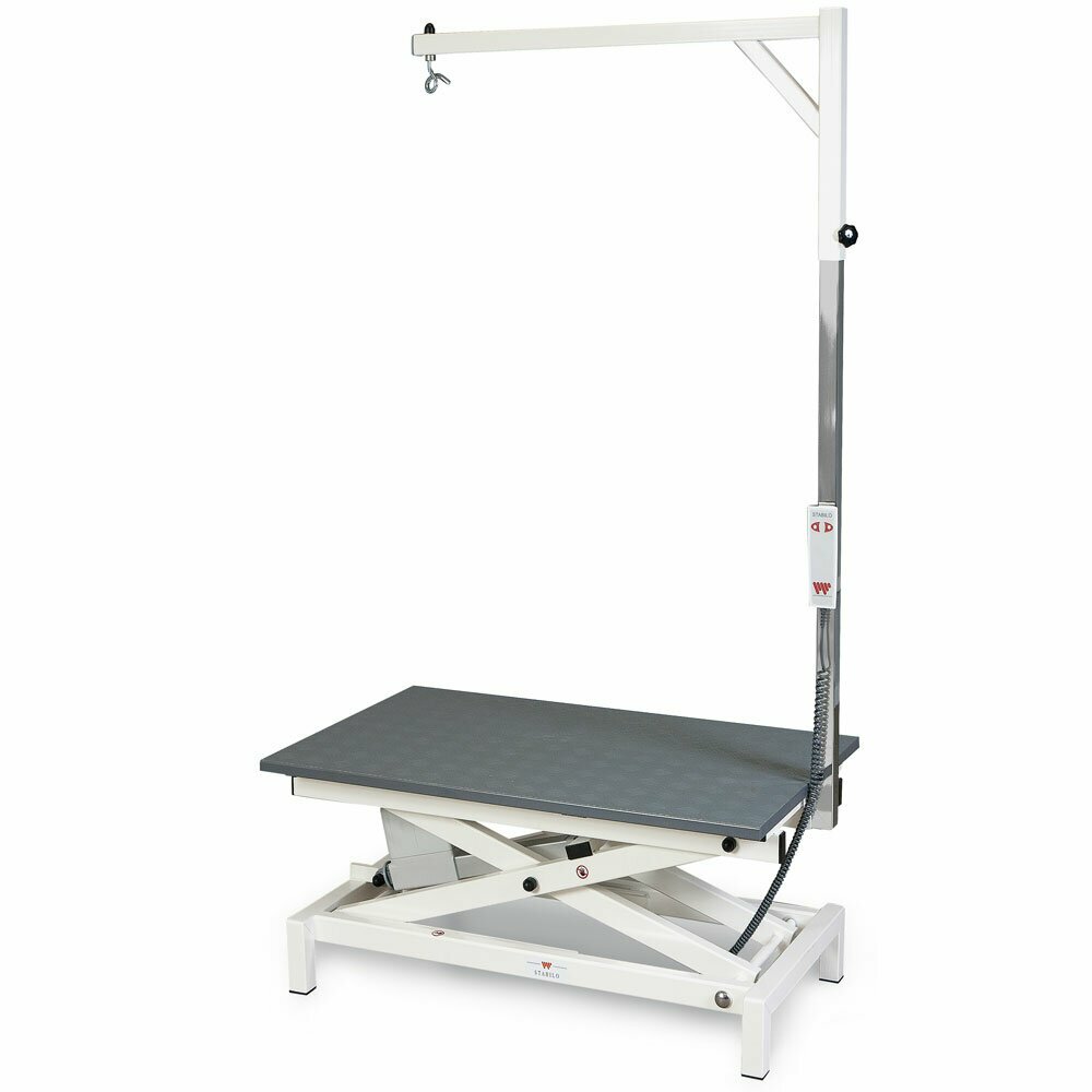 electrically height-adjustable grooming table of Stabilo