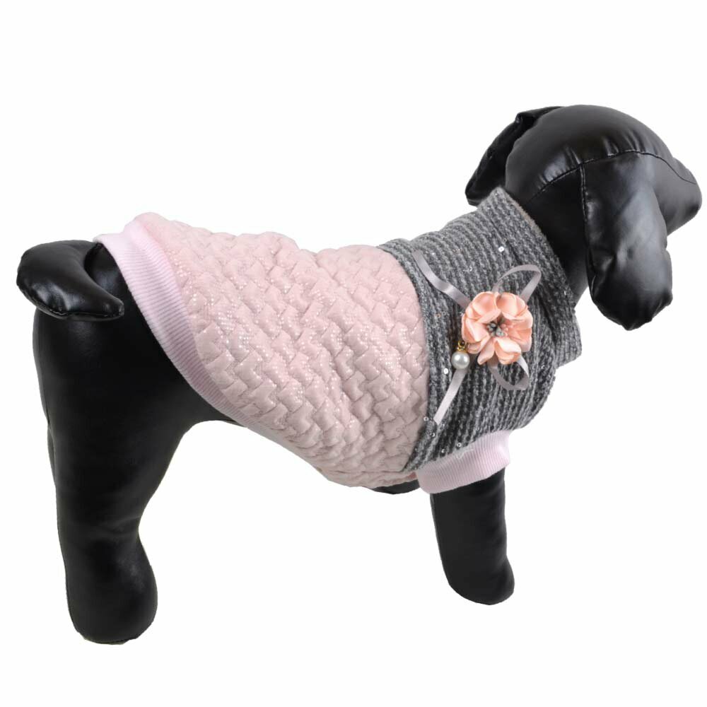 Sweet dog coat pink for the winter