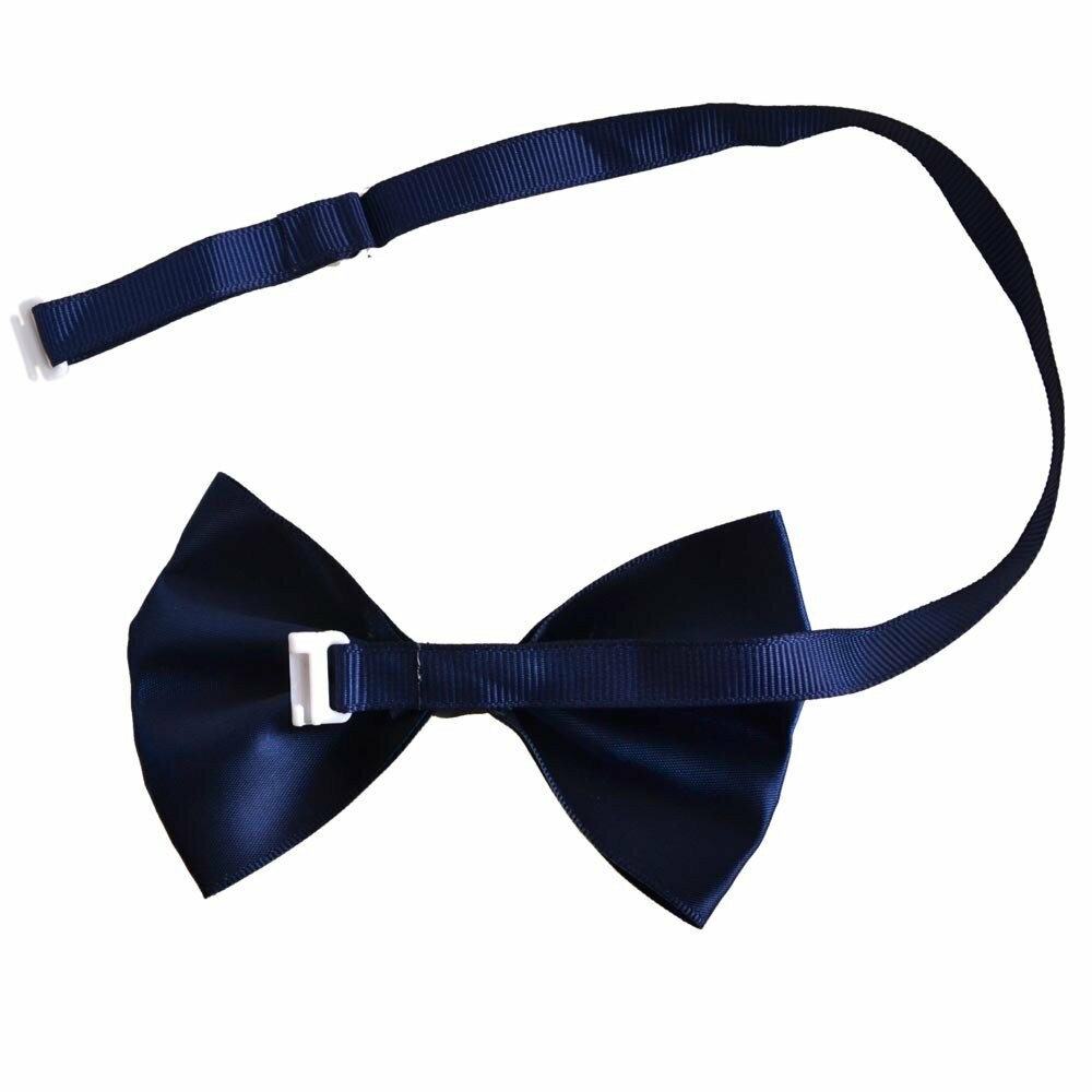 Navyblue dog bow tie with quick release