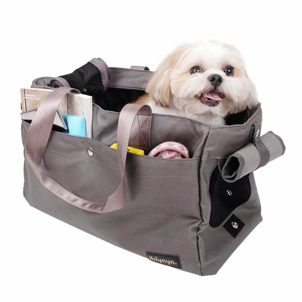 Large dog carrier gray