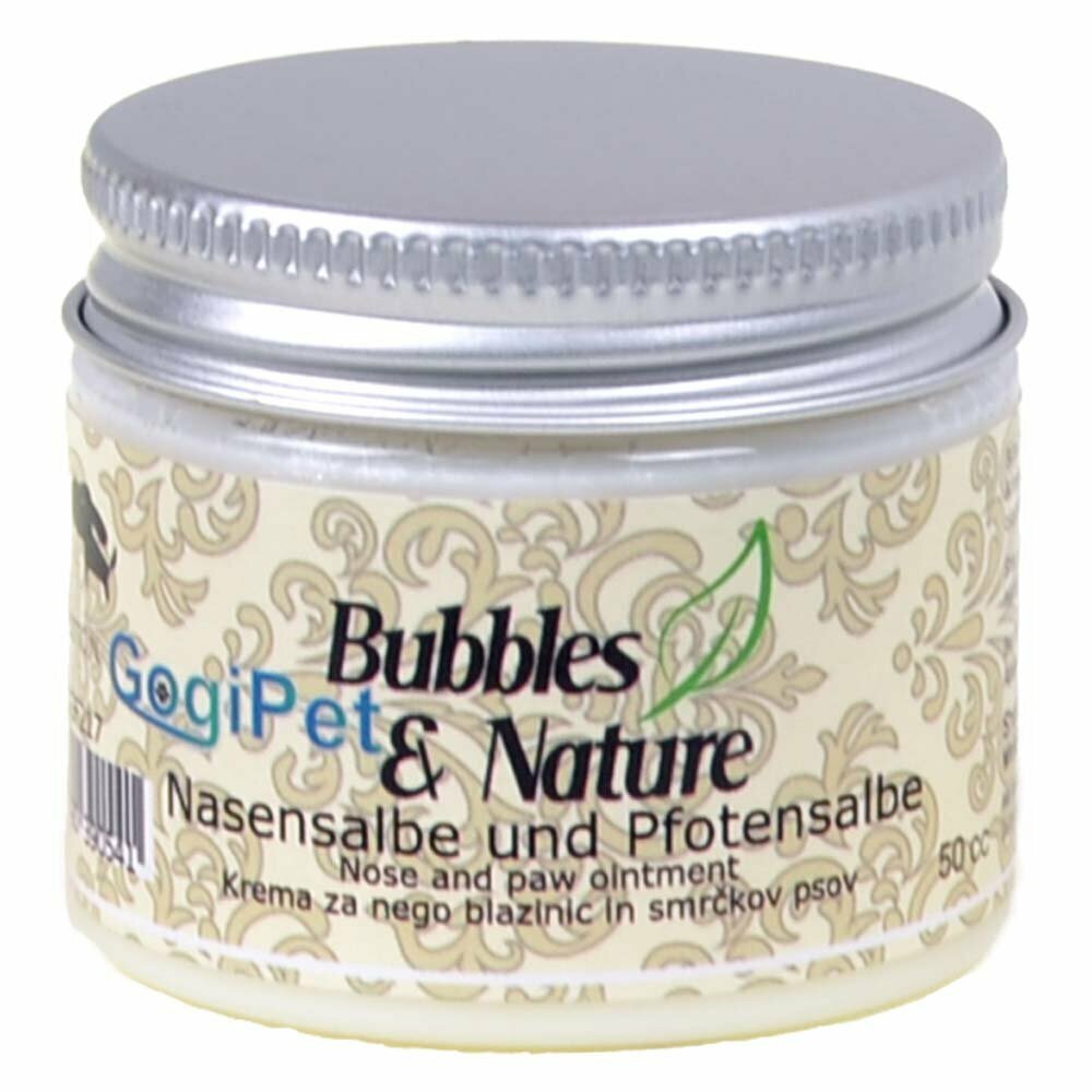 Bubbles & Nature paw ointment and nose ointment for dogs 