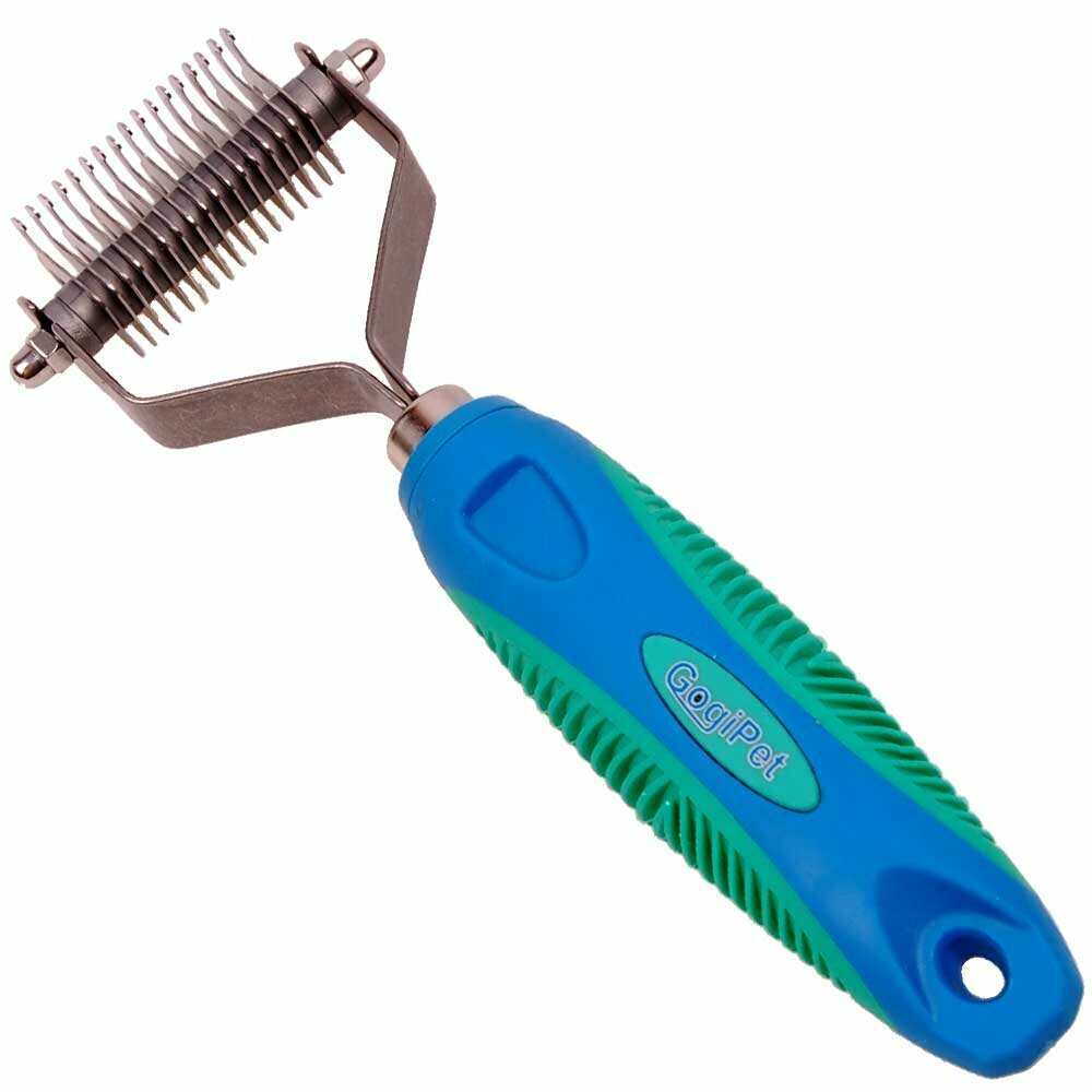 GogiPet ® double blade brush - coat master with 9 and 17 blades