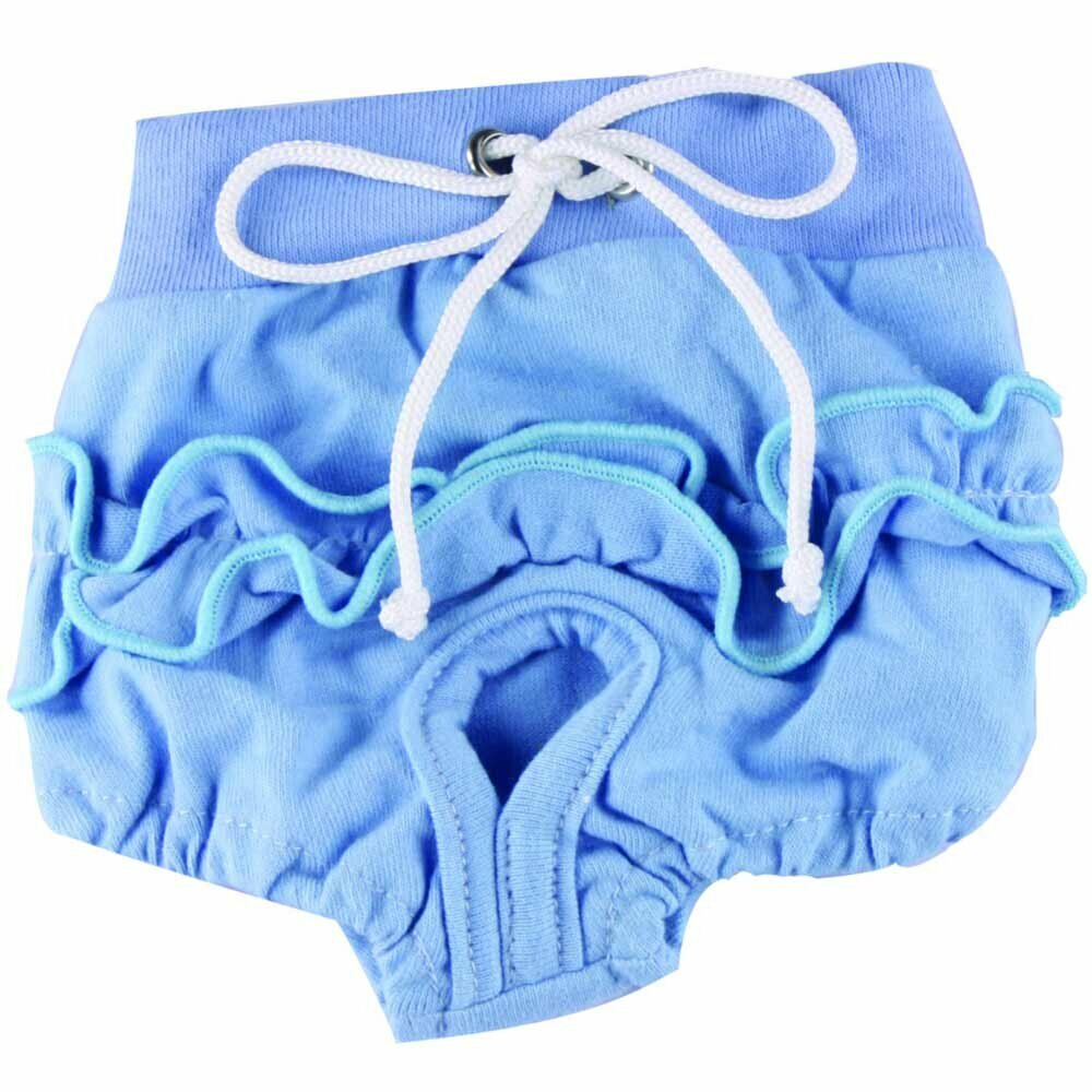 Dogs - Protective panties to lace up blue