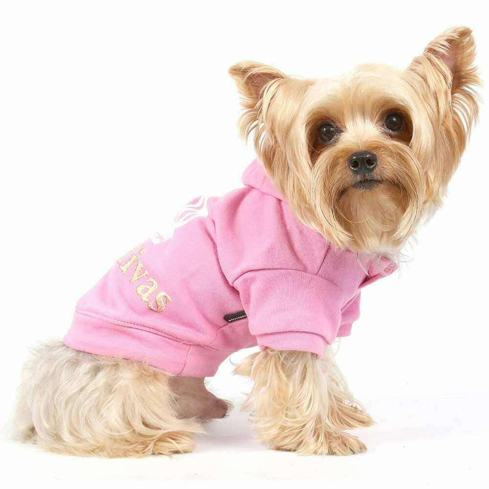 Warm dog sweater Royal Divas Pink