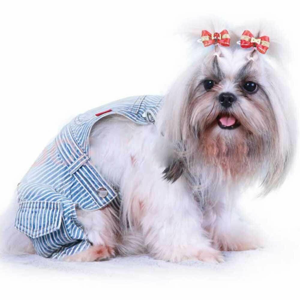 Bib skirt for dogs - Jeans dog clothing