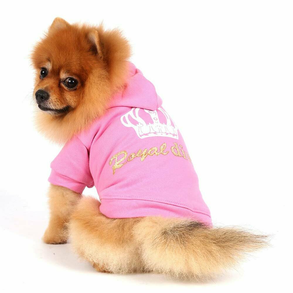 Royal Divas dog sweater pink
