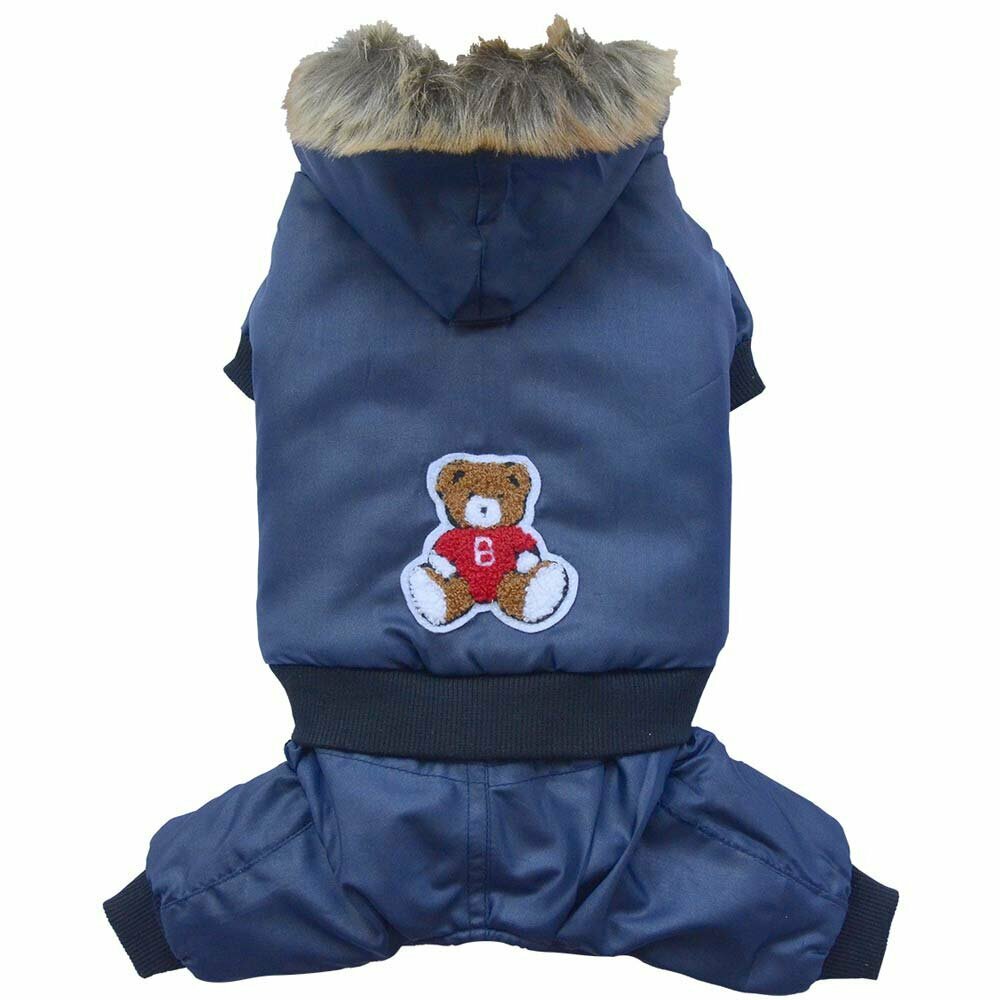 Dog clothing for the winter - blue dog anorak of DoggyDolly W075 