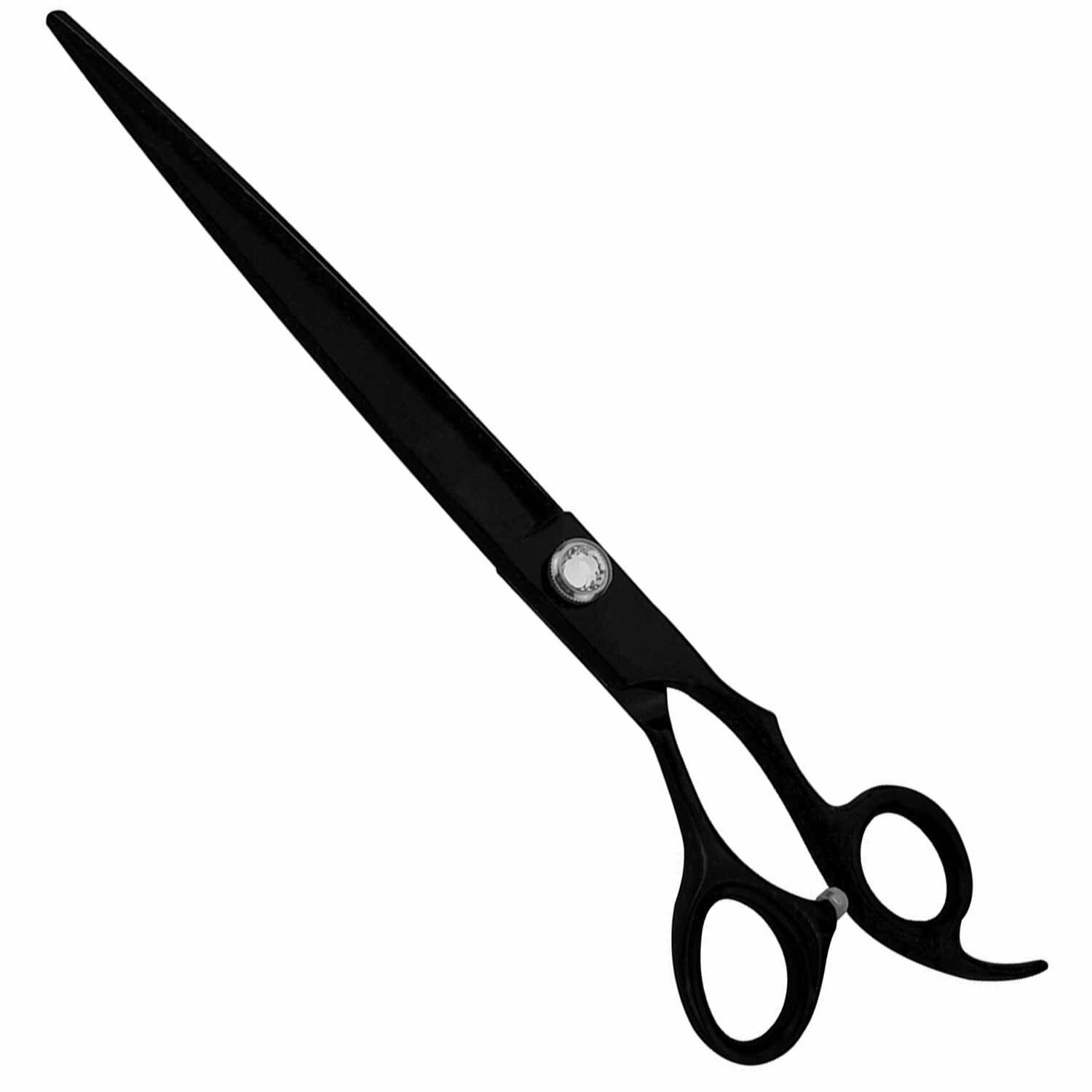 Japanese steel hair scissors 21.5 cm Black Titan