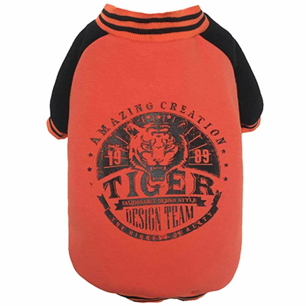 Orange Tiger Sweater gray for dogs