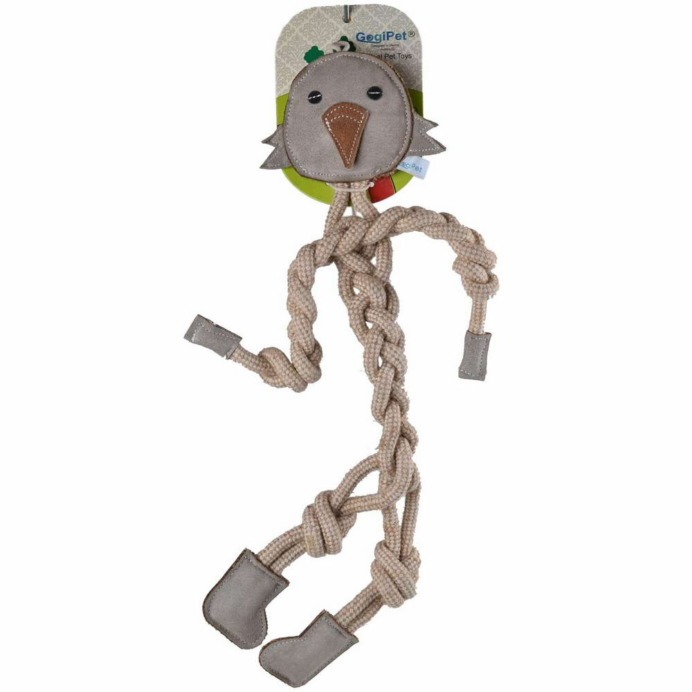 Natural dog toy - grey bird dog toy by GogiPet ®