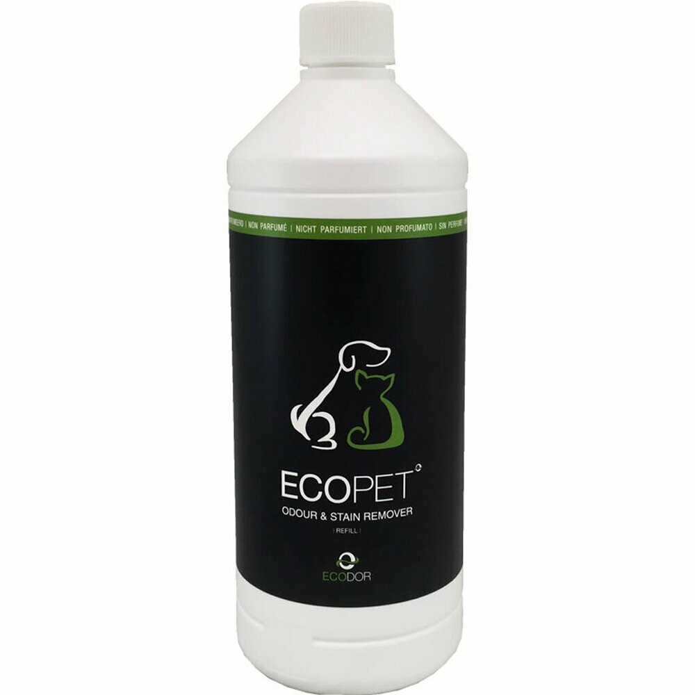 Ecodor EcoPet 1 Liter Nachfüllung - der Fleckenentferner und Geruchentferner