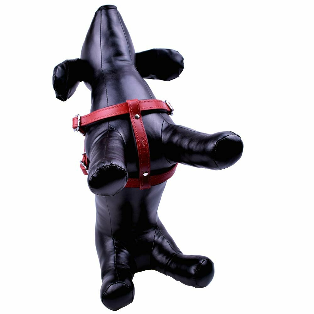 Real leather dog harness