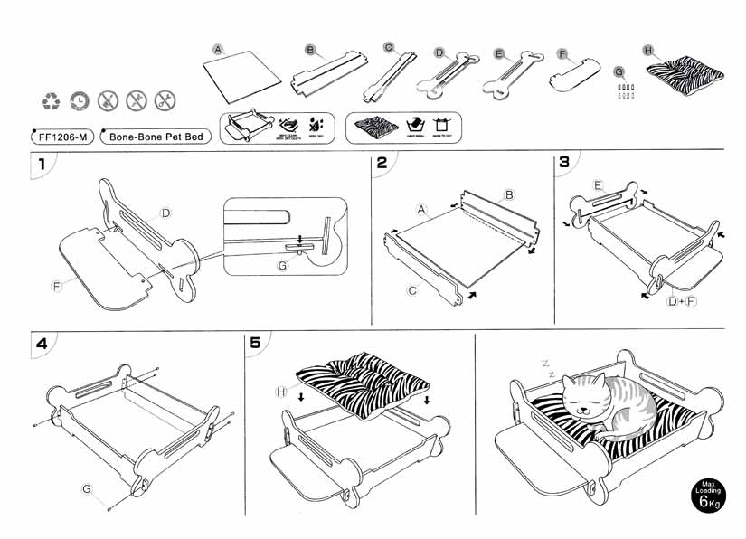 Wooden bed for dogs assembly instructions