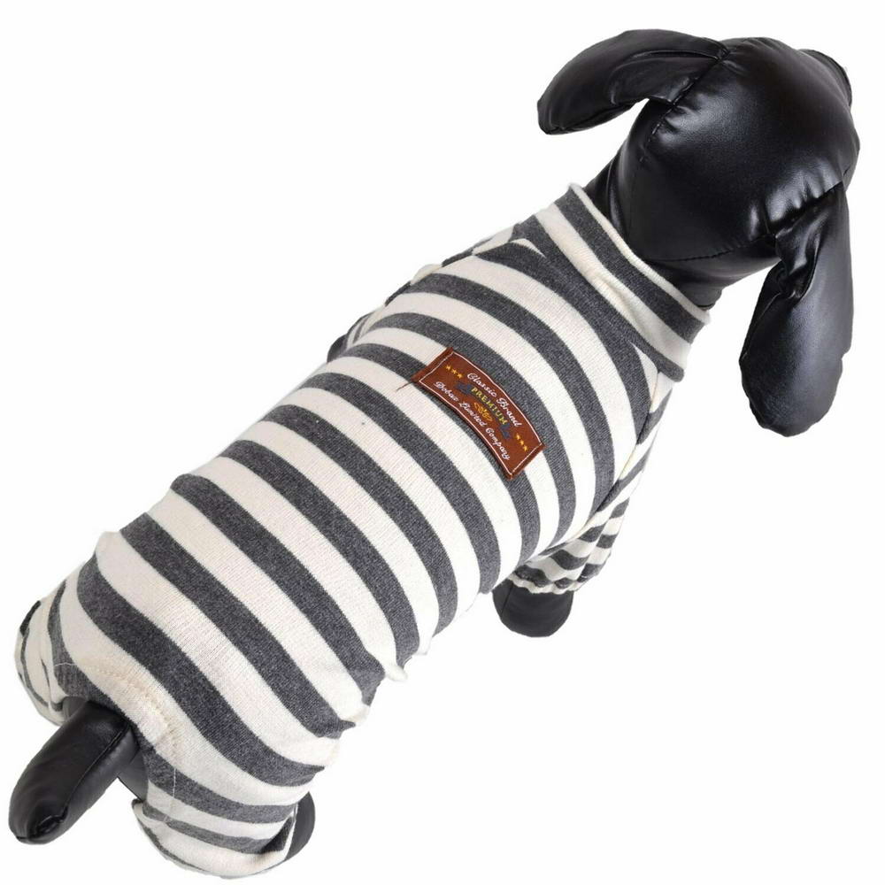 Leggings for dogs grey striped