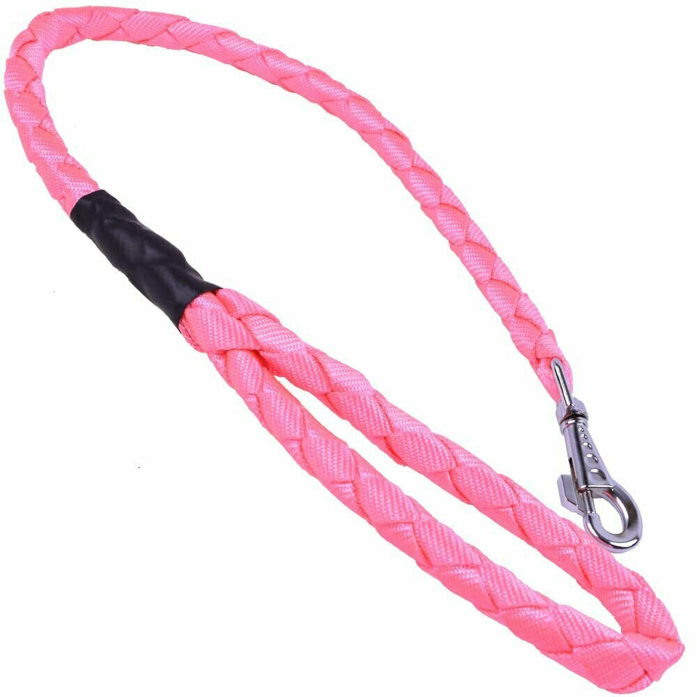 Pink, braided dog leads from GogiPet