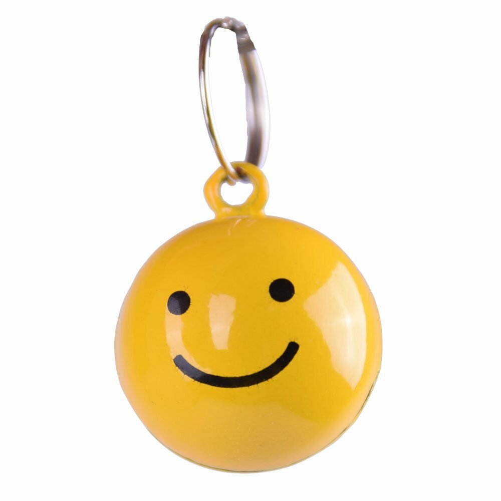 Yellow smiley cat bell