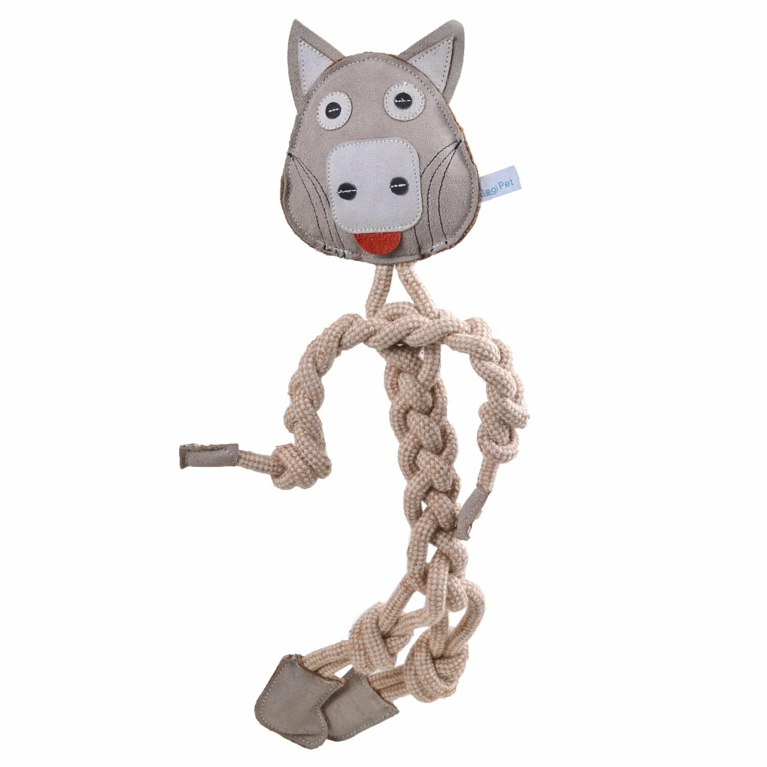 Dog toy grey wolf 44 cm of GogiPet ® 