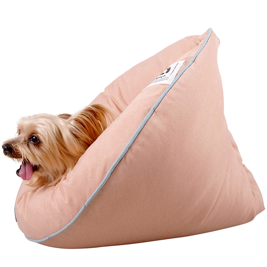 Fortune biscuit dog bed, the super cuddly corner snuggle bed