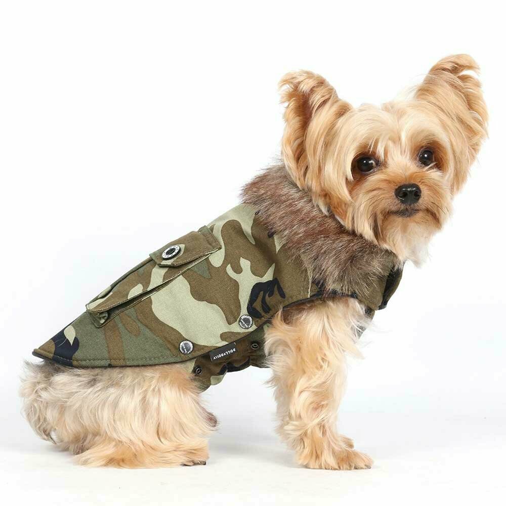Warm dog clothes for the winters Camouflage Dog Coat