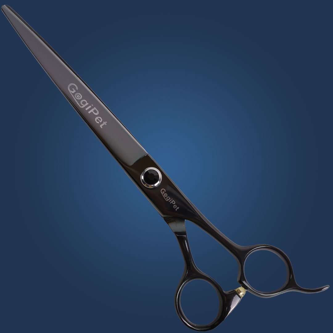 Titanium dog scissors with 20 cm by GogiPet - Hair scissors for the discerning dog groomer