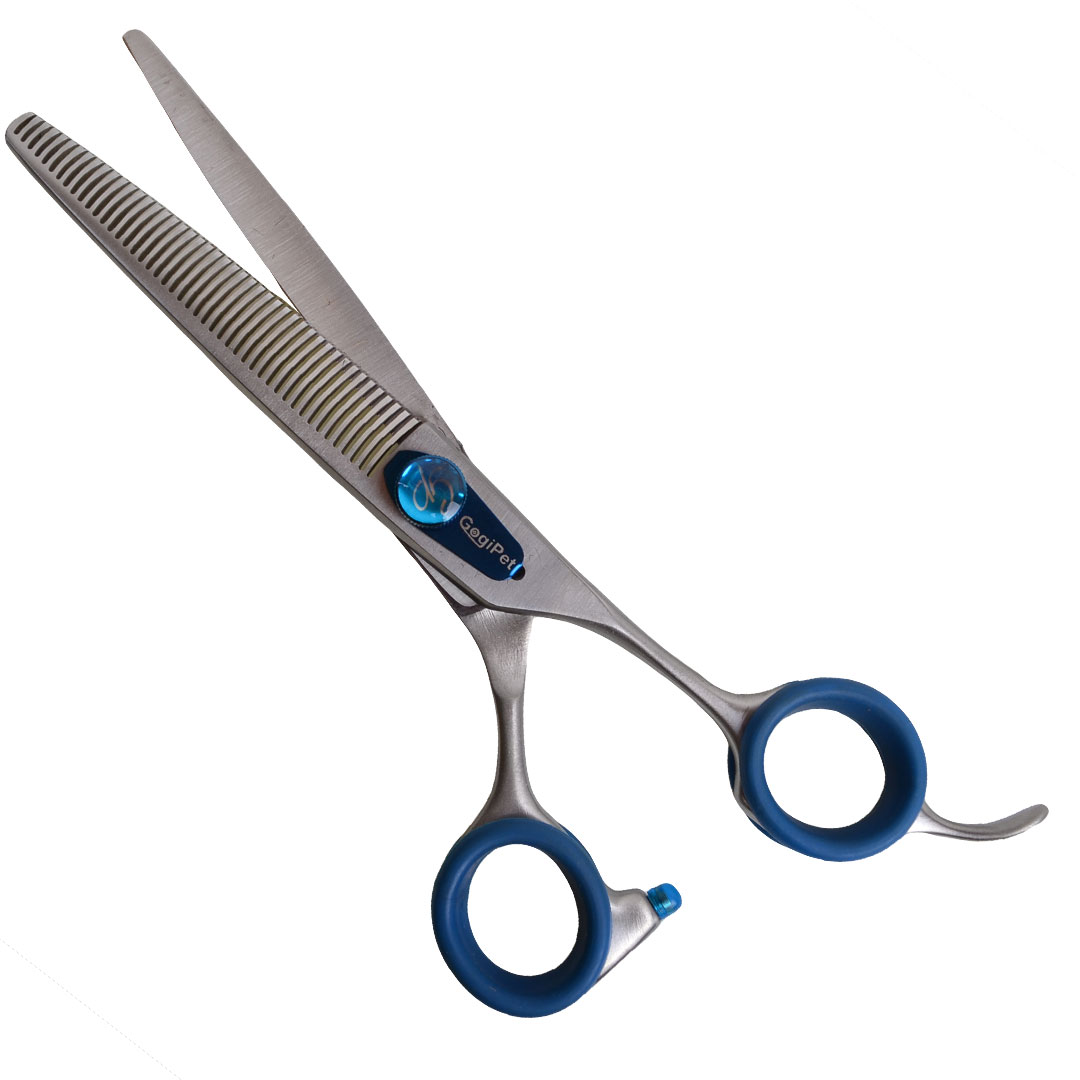 Japanese steel thinning scissors by GogiPet® with 16.5 cm - 6.5 inch thinning scissors 