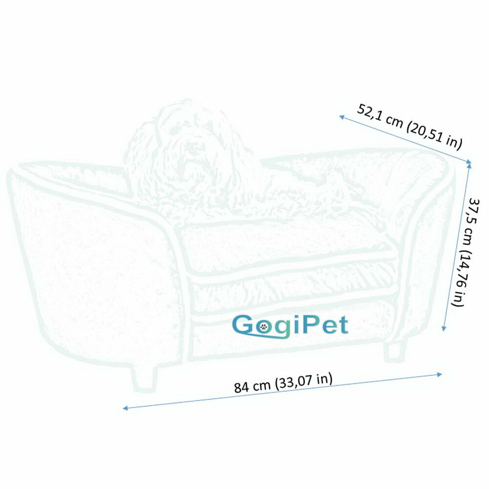 Dimensions of this GogiPet ® pet furniture calm down